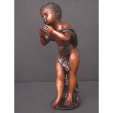 Bronze Fountain Nude Baby Garden Art w/ Pump   231640774890